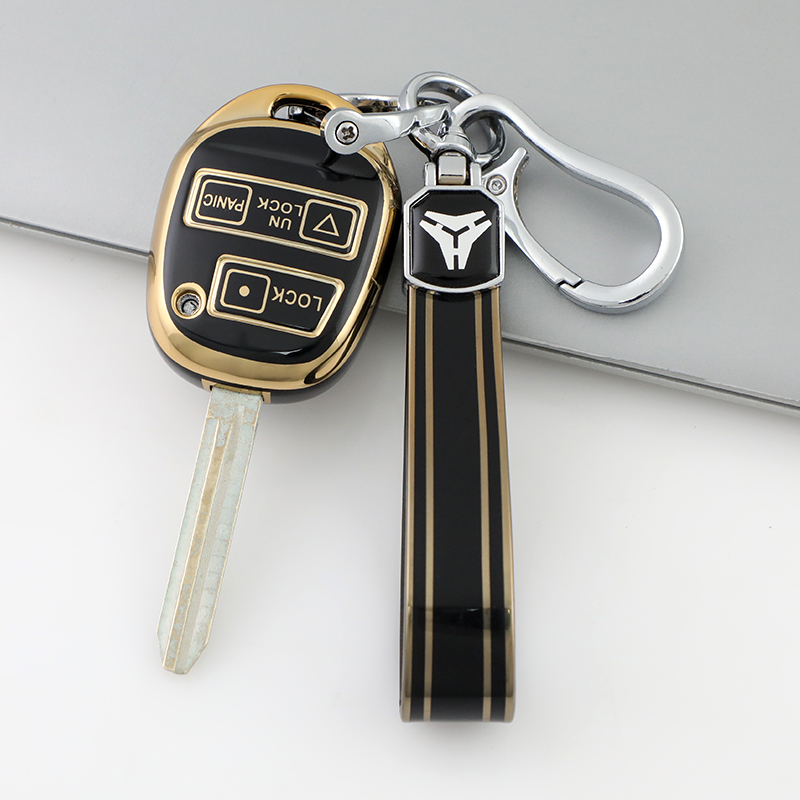 3 Button Black + Keychain