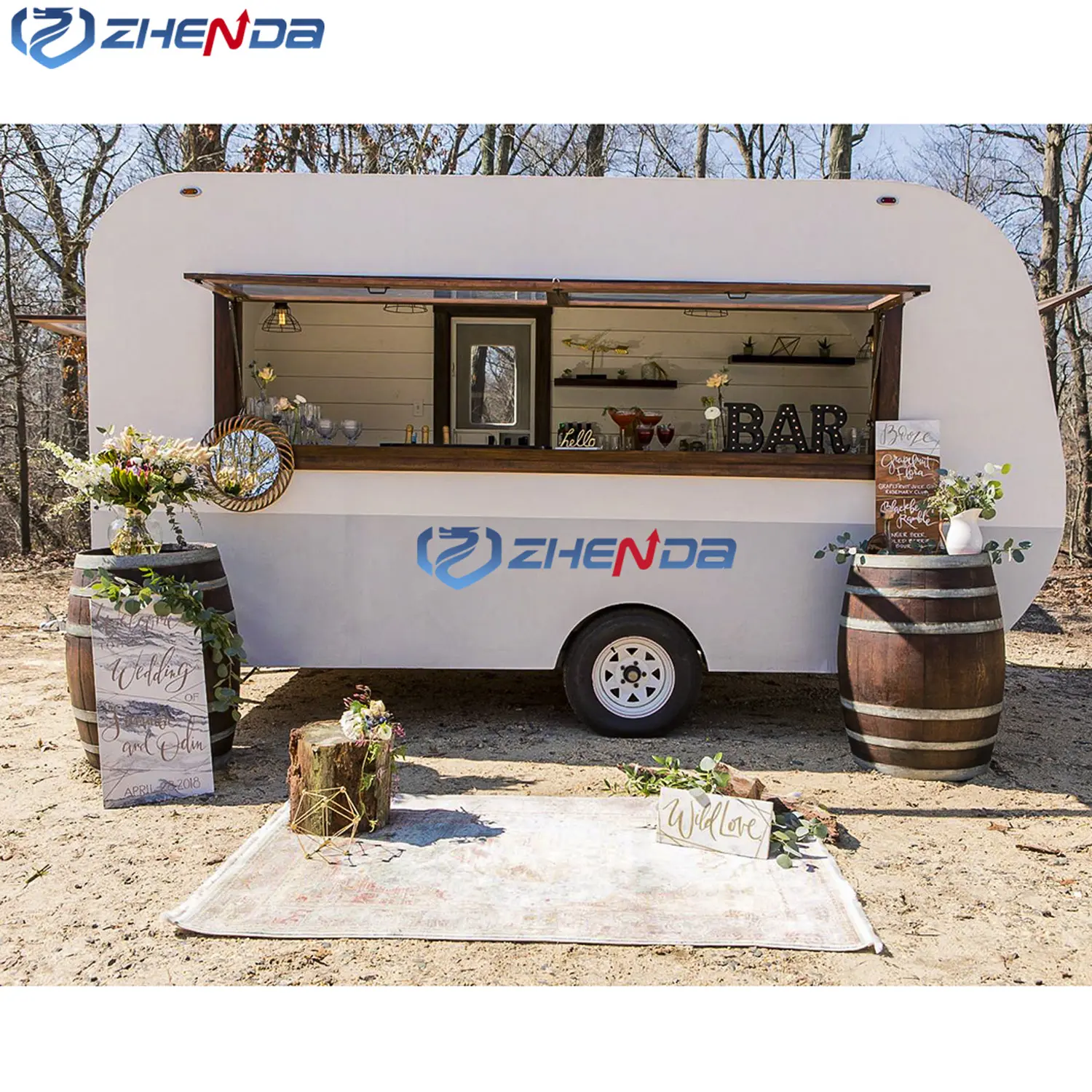 Refrigerador de camión de comida eléctrico Canadá catering camión de comida móvil camiones usados a la venta en Europa