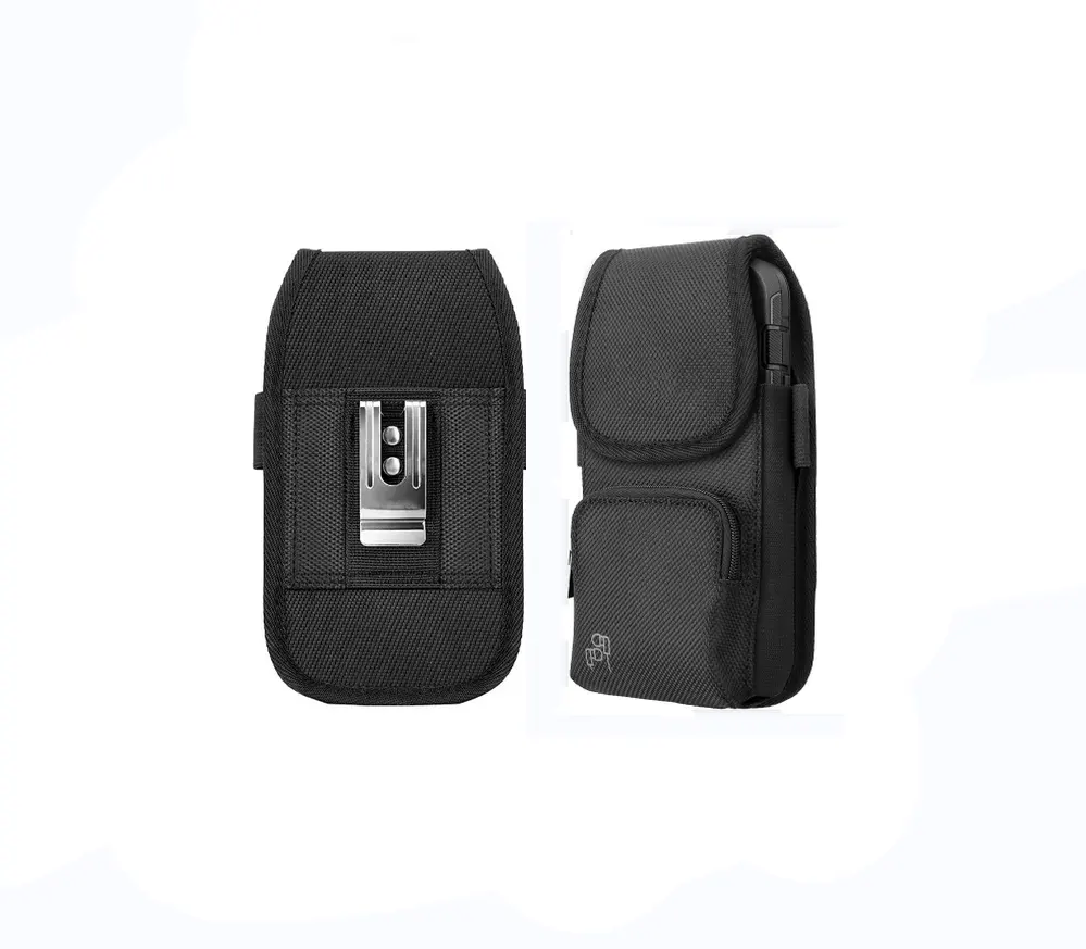 Motorola Droid Turbo için klipsli sağlam telefon kapağı kemer çantası