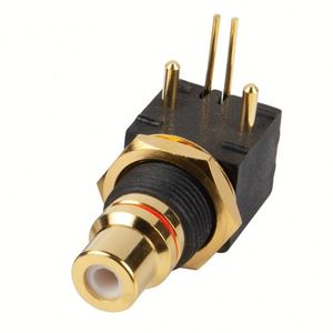 Placa giratoria de asiento RCA chapada en oro, decodificador DAC, entrada/salida Coaxial Digital, PCB, toma de placa de soldadura de 90 grados - Product Image 2
