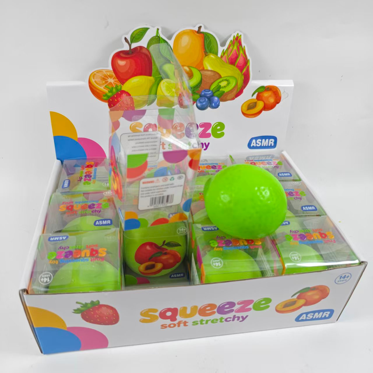 Bloc de construction citron 5,8 cm, effet squishy