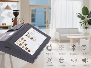 Windows/Android 11.6 Inch Capacitive Touch Screen Fanless POS System with Printer and Scanner for Retail Shop