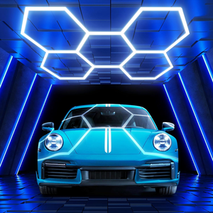 HanYin <strong>Led</strong> Ceiling Light Hot <strong>RGB</strong> Hexagonal <strong>Led</strong> Light for Auto Detailing Shop Garage Gym - Product Image 2
