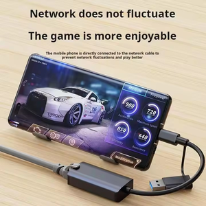 Custom Logo USB3.0 <strong>Type</strong> C to RJ45 Gigabit <strong>Network</strong> Adapter 1000Mbps Stable Transmission <strong>2</strong> in 1 USB <strong>Type</strong> c Lan Adapter - Product Image 5