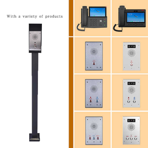 Sistema de intercomunicación de red IP con software POE Centro de llamadas Teléfono VOIP Micrófono de paginación Columna de alarma de emergencia