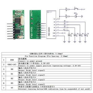 3,3 V ~ 5V 433 Remote-Io-Modul Transceiver-Modul Remote Receiver Drahtloses Daten-Transceiver-Modul 410 ~ 470MHz SYN500 - Product Image 3