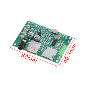 BT201デュアルモード5.0 BluetoothレシーバーモジュールロスレスオーディオアンプボードカースピーカーDIYヘッドセットTFカードUディスク - Product Image 3