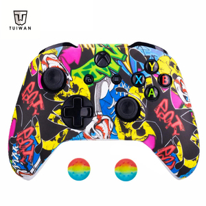 מכירה לוהטת סגול Camo סיליקון כיסוי מגן עור משחק פגז מקרה עבור בקרת x קופסא אחת