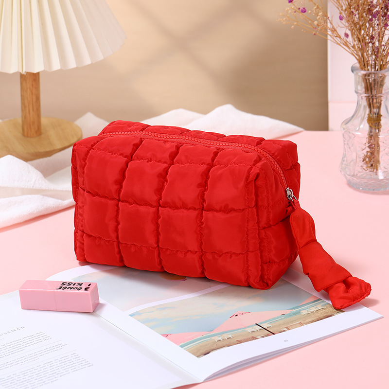 Sac octogonal grand rouge
