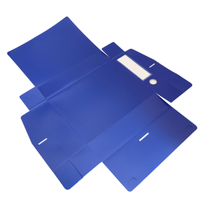 Caja de archivos plegable de Color sólido de PP de tamaño A4 de alta calidad, caja de documentos de plástico, carpeta de archivos para papelería de oficina - Product Image 3