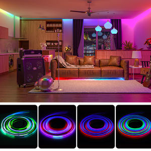 BTF照明FCOBSPI RGBIC LEDライトWS2811アドレス指定可能な720 LEDブラックPCBドリームカラーフレキシブルCOBデジタルLEDピクセルストリップ - Product Image 6