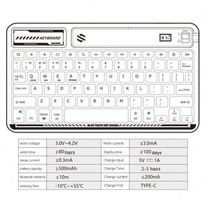Fabrik preis Drahtlose Schreibmaschinen tastatur Personal isiert und neu mit USB-Schnitts telle - Product Image 2