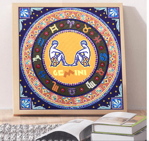 12星座5D水晶钻石画DIY异形钻石画定制照片