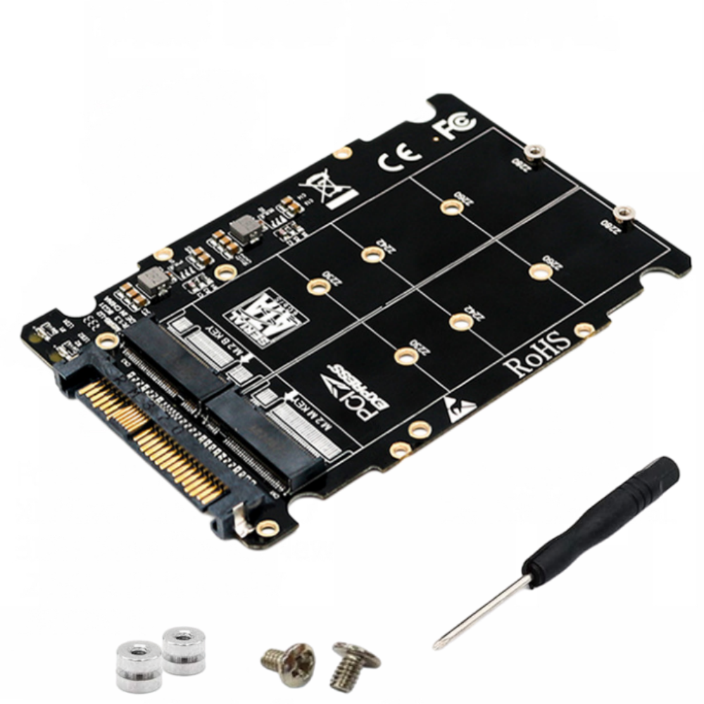 M.2 to U.2 card---black