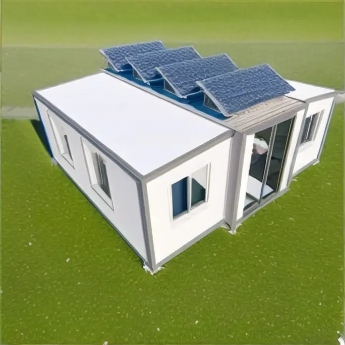 2023 Precio bajo 20Ft 40Ft Casa de contenedores extensible impermeable con electricidad solar