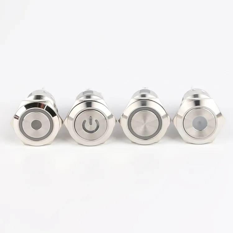 8mm 10mm 12mm 16mm 19mm 22mm 25mm 28mm 30mm 푸시 버튼 스위치 래칭 순간 조명 방수 버튼 스위치