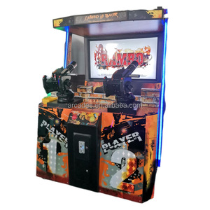 コイン式ゲームシューティングシミュレーターアーケードゲームマシンランボーが帰ってきた家のトランスフォーマー時間危機操作ゴースト