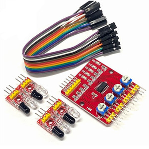 4-Kanal-Infrarot-Verfolgung 4-Kanal-Infrarot-IR-Tracking-Sensormodul Hindernis vermeidung sensor modul für Arduinos Smart Car