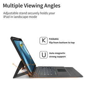 Rugged Folio Case with Integrated <strong>Keyboard</strong> for iPad Pro 11 12.9 12 9 2018-2022 <strong>Custom</strong> Backlit Trackpad Leather Clavier Teclado - Product Image 4