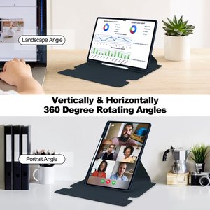 360 מסתובב חדש מקלדת מקרה עבור samsung גלקסיה s10 אולטרה SM-X920 14.6 אינץ 2024 ברור בחזרה shocktablet לכסות