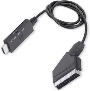 1080P 60Hz 720P 60Hz <strong>SCART</strong> Multimedia Adapter Video Connection Cable 5V Plug and Play <strong>SCART</strong> to HD Converter - Product Image 1