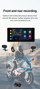 5.5 inch cảm ứng không thấm nước không dây Carplay Android động cơ tự động TPMS GPS navigation hiển thị xe máy Carplay màn hình - Product Image 6