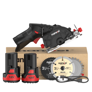 Elektrikli dairesel testere Mini taşınabilir kesme makinası ahşap kesici 12V tip-c fiş akü aracı - Product Image 1
