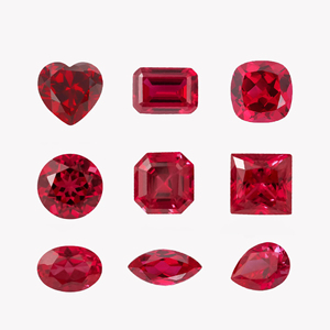 R. Gemma. Diamanti fatti da te VVS alta qualità rubino pera ovale rotondo Asscher stili di pietre preziose coltivate in laboratorio per design di gioielli unici - Product Image 2
