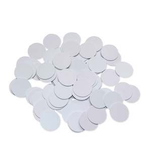 <strong>125KHz</strong> Rewritable 5577 Chip Blank Dot <strong>RFID</strong> Coin Sticker <strong>Cards</strong> for Access Control - Product Image 1