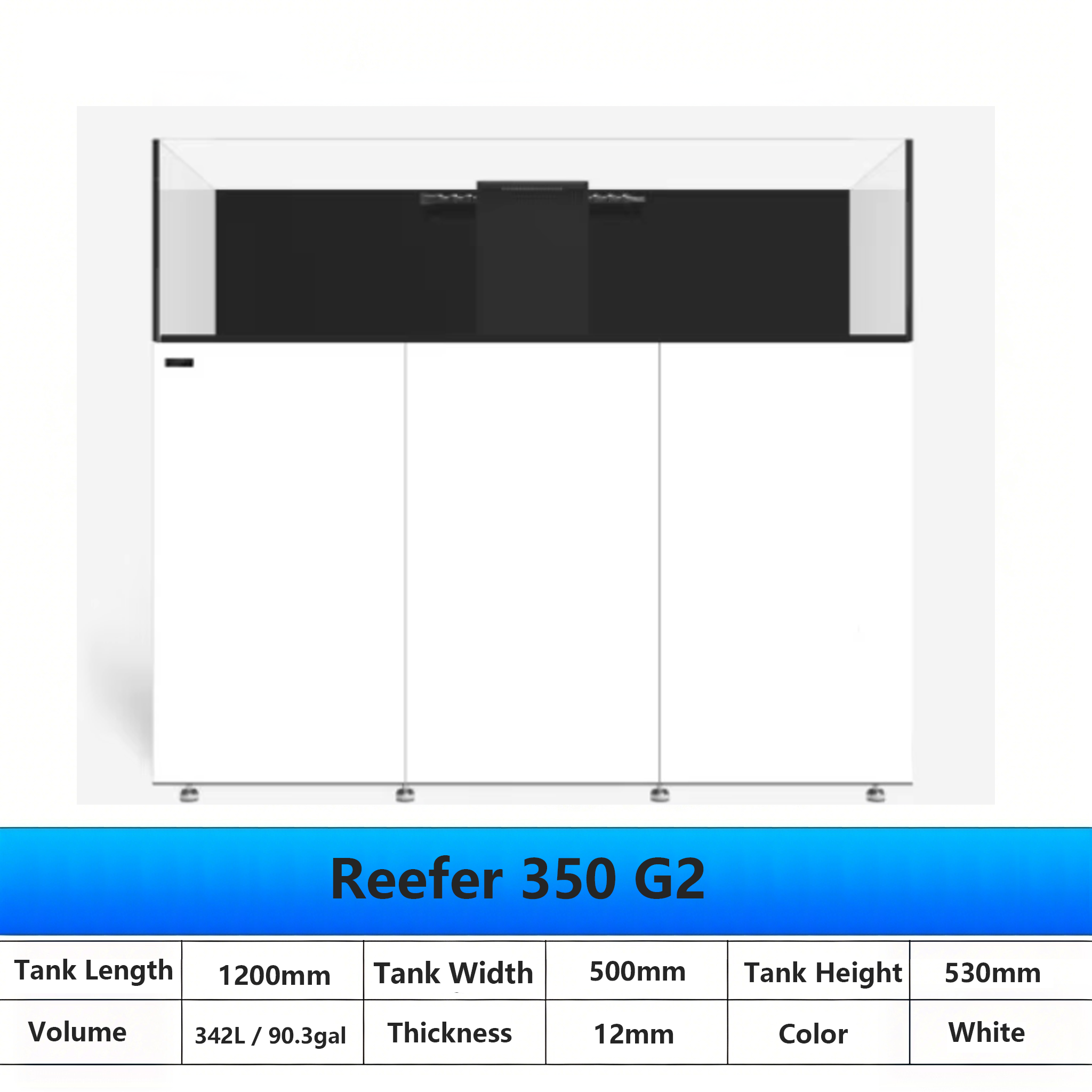 Reefer 350G2-1200x500x1430mm Bianco