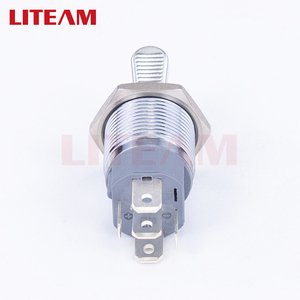 16mm High Current 2Way <strong>Electronic</strong> on Off Metal <strong>Push</strong> <strong>Button</strong> <strong>Toggle</strong> Switch NO NC Self-lock 12V Waterproof <strong>Push</strong> Pull <strong>Toggle</strong> Switch - Product Image 4