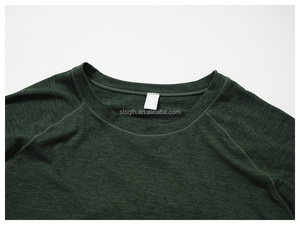 カスタムスポーツウェアフィットネス通気性ソフト毎日長袖圧縮スポーツTシャツカジュアルランニングアウトドアルルTシャツ男性 - Product Image 3