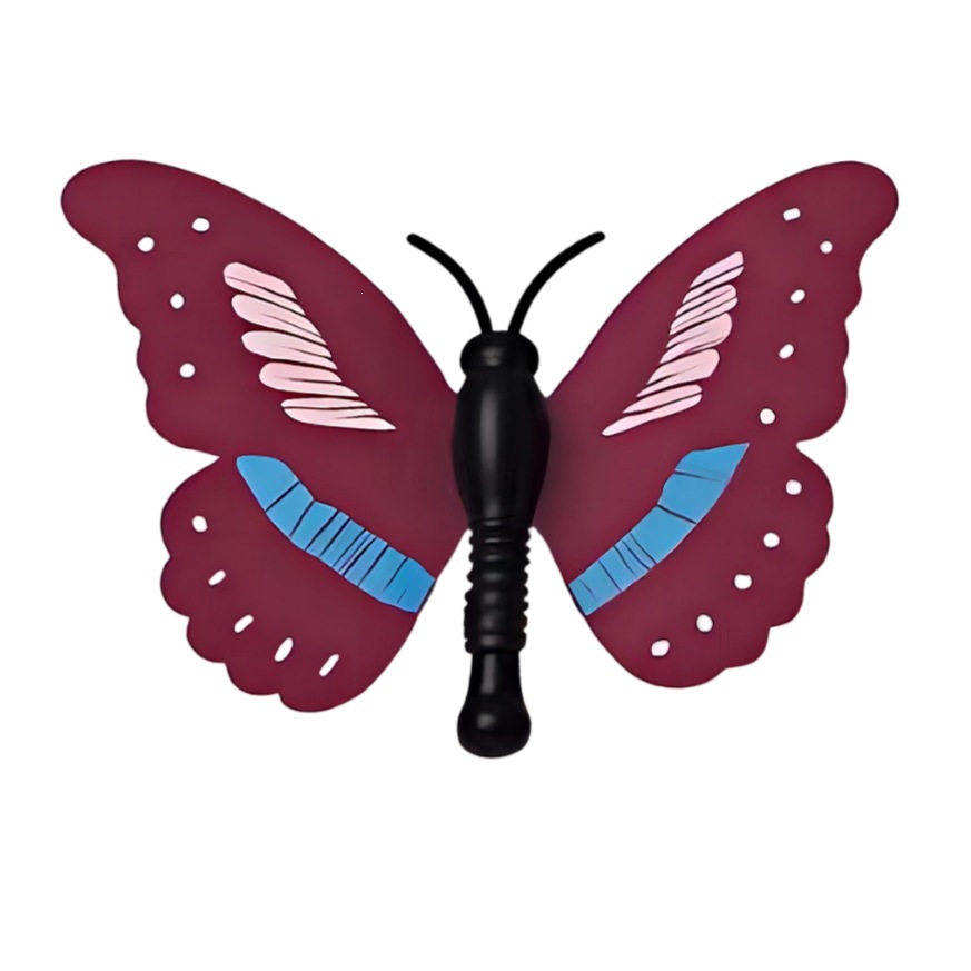 10-piece pack of snap-on butterfly clips (random color)
