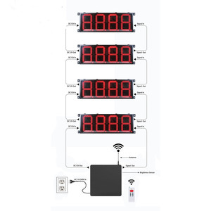 24 pollici di grandi dimensioni RF telecomando 7 segmento Display LED scheda cifra per parcheggio stazione di benzina LED segno di prezzo dello schermo - Product Image 4