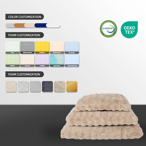 Nuevo producto, cama ortopédica de espuma viscoelástica de lujo para perros, cama para gatos, cama personalizada impermeable lavable, extraíble, antideslizante, camas para mascotas de espuma viscoelástica - Product Image 5
