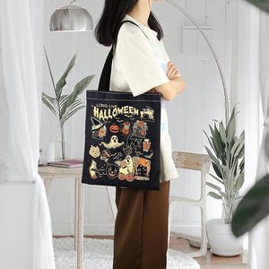Cá nhân Halloween Túi Quà Tặng bông vải Tote đặt hàng số lượng lớn 50 cái + giảm giá - Product Image 2