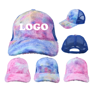 Thời Trang Mới Tùy Chỉnh Chất Lượng Cao 5 Bảng Điều Chỉnh Lưới Nhung Trucker Mũ Logo Thêu Mũ Da Lộn Mùa Đông Mờ Bọt Trucker Hat - Product Image 6