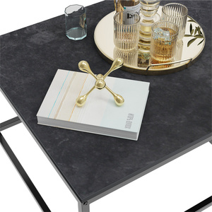 Juego de mesa de centro de anidación rectangular de 2 mesas de acento apilables para sala de estar - Product Image 4