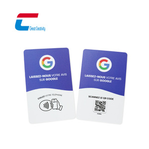 Programmable Social Media Business Card QR <strong>Code</strong> Printing NFC Google Review Cards Custom - Product Image 1