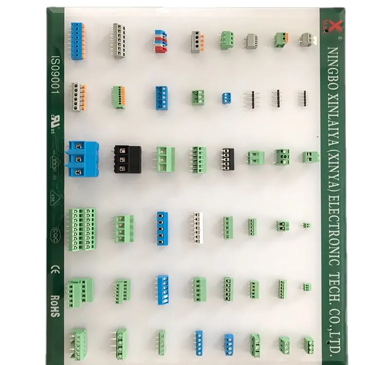 Bloques de terminales de tornillo PCB, 5,0mm, 5,08mm, bloques de terminales enchufables, abrazadera de resorte, bloques de terminales sin tornillo, 3,5mm