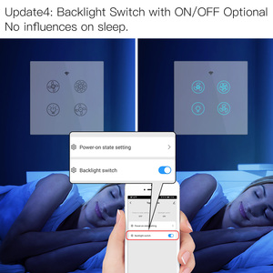 LangYeao Tuya WiFi+BLE Smart Light Dimmer Touch Switch Interruptor with RF433 Remote <strong>Control</strong> SmartLife Home <strong>Automation</strong> <strong>System</strong> - Product Image 5