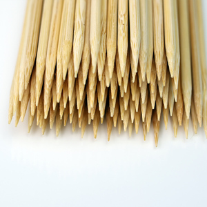 Thân Thiện Với Môi Kích Thước 8 Inch 100% Tre Tự Nhiên Xiên <span class=keywords><strong>Marshmallow</strong></span> Rang Gậy Cho Nướng Công Cụ BBQ Đảng - Product Image 4