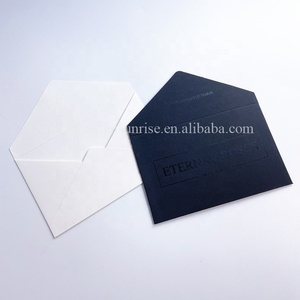 Sobres de papel con impresión de diseño personalizado de lujo, Sobres de papel abierto con lazo de cuerda kraft con cinta - Product Image 3