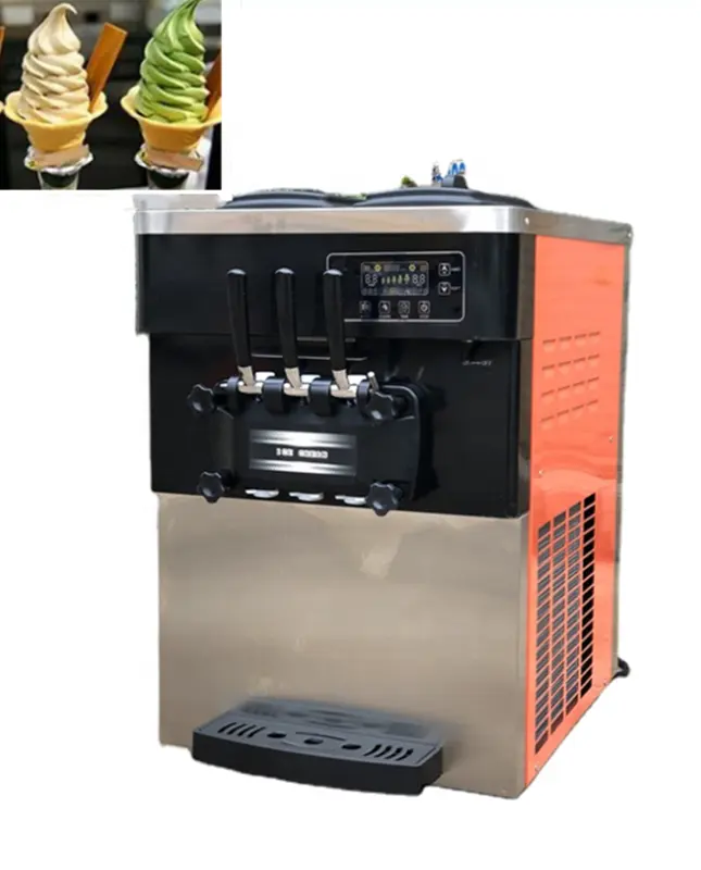 Коммерческий автоматический небольшой торговый автомат для продажи мягкого мороженого