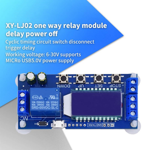 Micro-USB-Digital-LCD-Anzeige Zeit verzögerung relais modul DC 6-30V Steuerung Multifunktions-Timer-Schalter Trigger-Zyklus-XY-LJ02 - Product Image 1