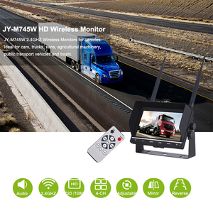 Monitor de camión de producción Luview Monitor inalámbrico de coche de alta resolución de 7 pulgadas Monitor inalámbrico de cámara inversa cuádruple dividida 4 - Product Image 2