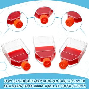 Vô trùng 75cm ² Polystyrene nhựa văn hóa tế bào bình TC điều trị Bộ lọc Mũ phòng thí nghiệm chai với quy mô cho mô văn hóa - Product Image 6