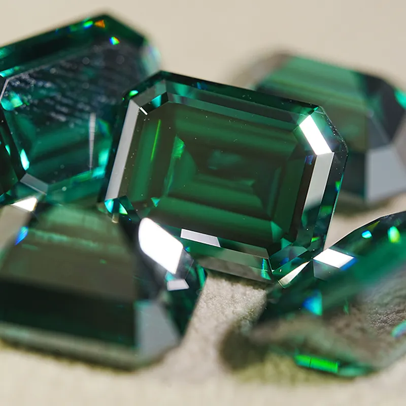 Moissanite joias hidrotérmicas esmeralda esmeralda preciosa bijuteria preço