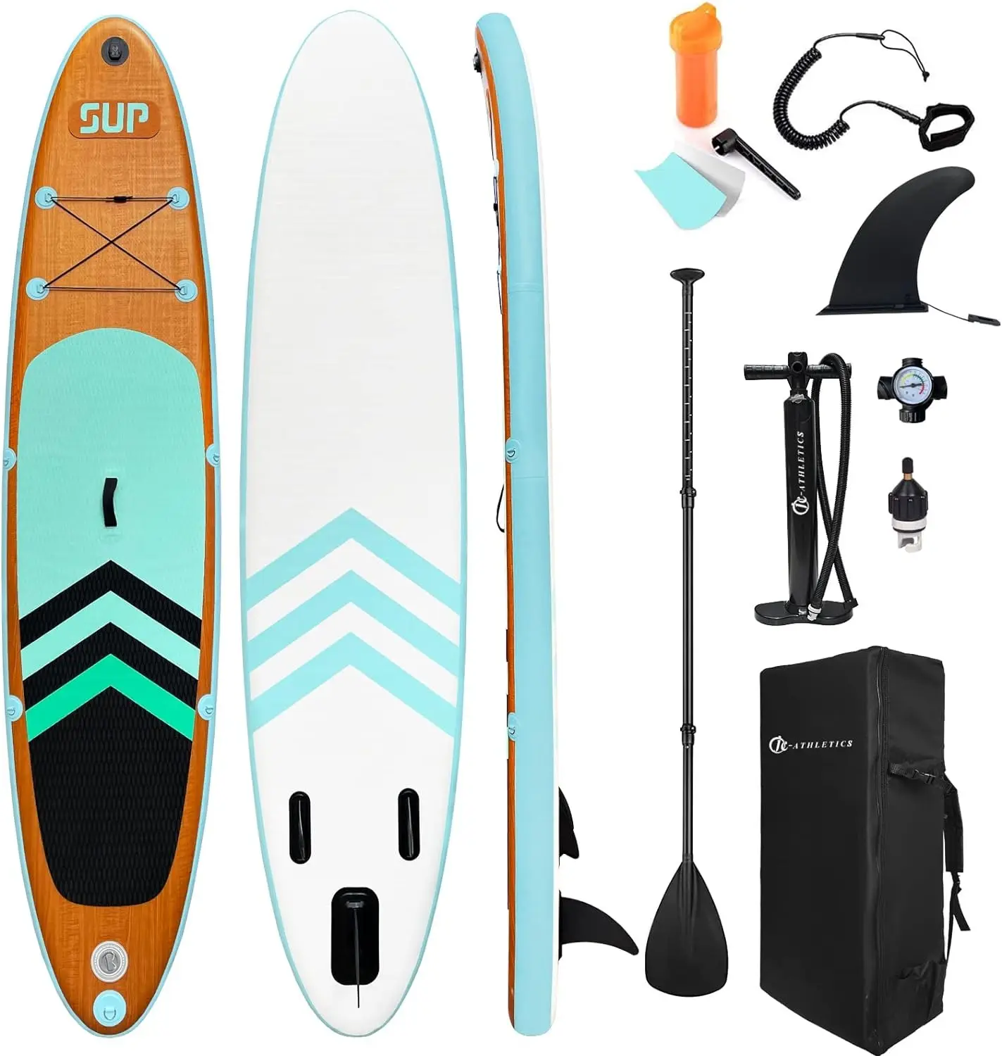 Prancha inflável para pesca, prancha de madeira barata para patins e surf, ideal para levantar e pegar, ideal para pesca, 2024