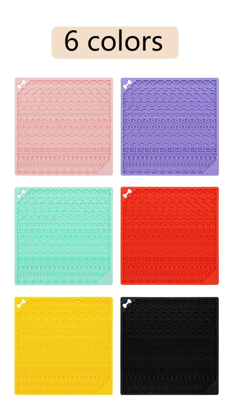 Factory Wholesale Licking Mat for Dog Anxiety Relief Cat Peanut Butter Lick Pad for Boredom Reducer Dog Enrichment Toy Treat Mat